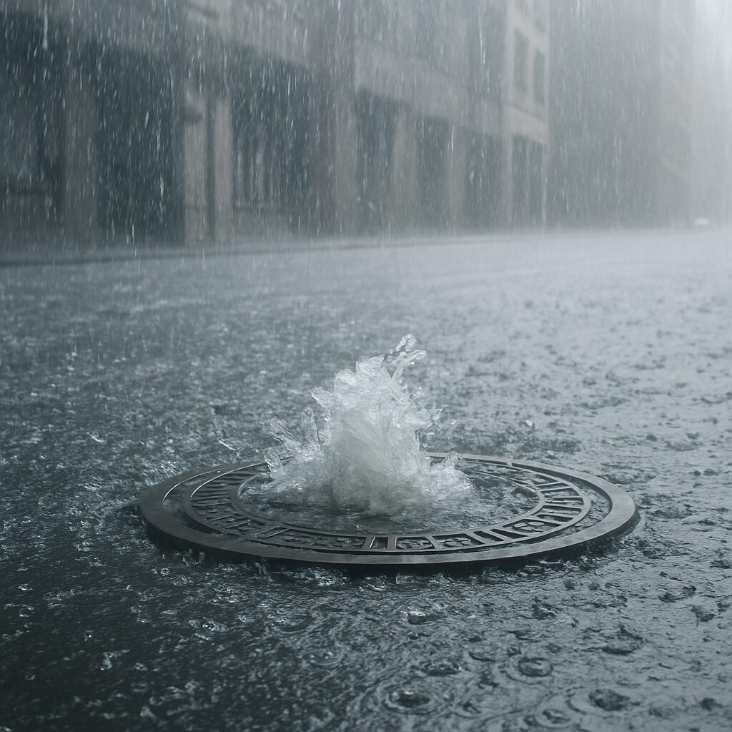 ゲリラ豪雨とマンホール、なぜ危険？道路の見えない罠から命を守る全知識