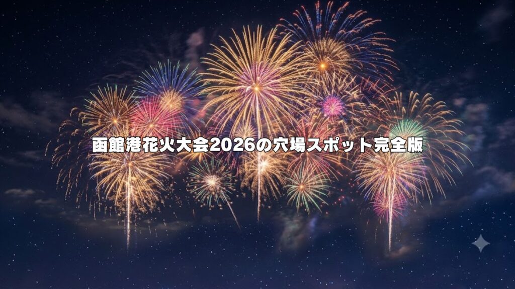 函館港花火大会2026の穴場スポット完全版